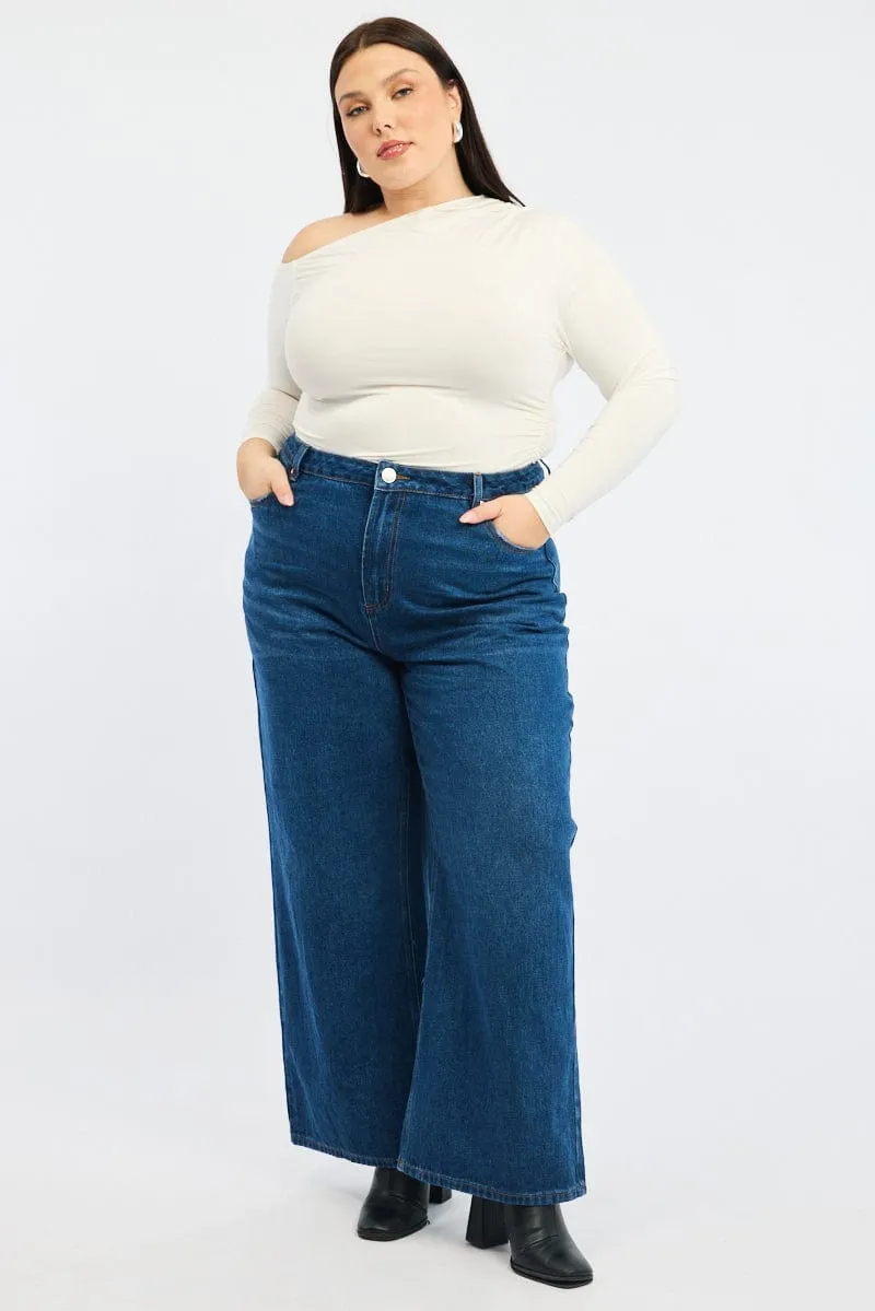 All Day Use Denim Wide Leg Jeans