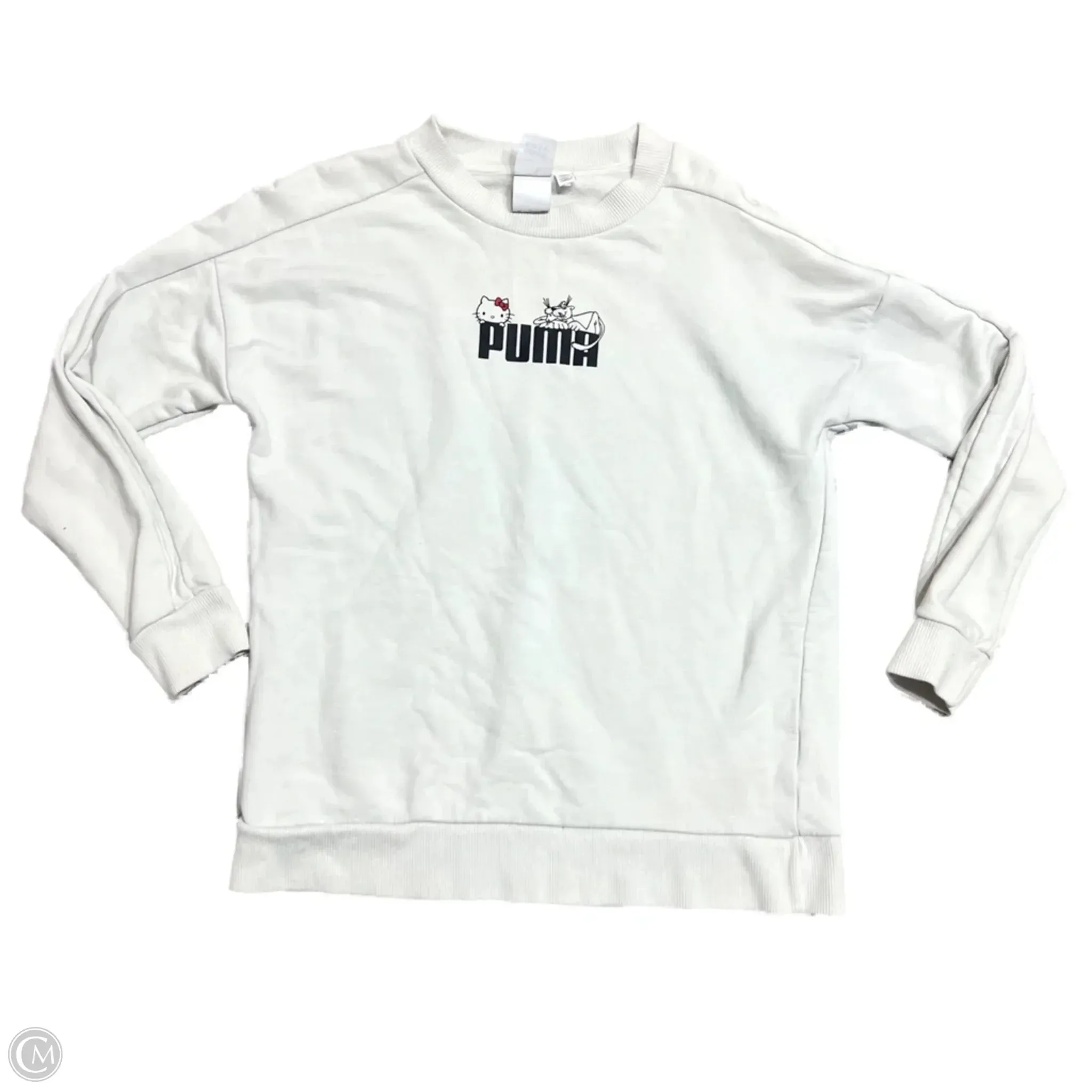 Island Vibe SeamlessConstruction Sweatshirt Crewneck By Puma In Cream, Size: Xs