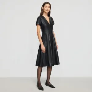 Ash Vegan Leather A-Line Dress Run Core