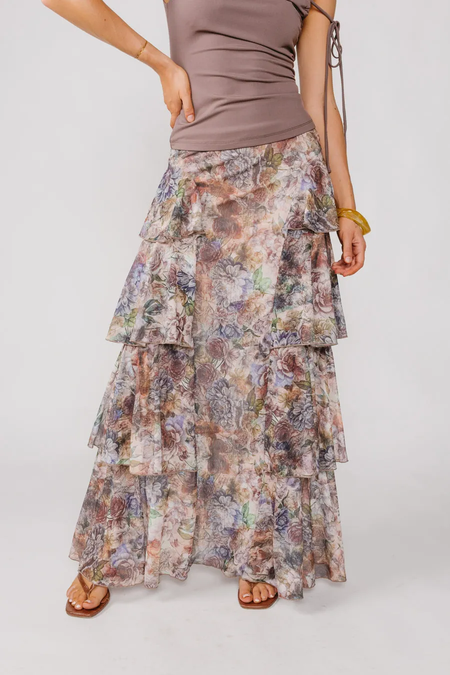 Semi Sheer Easy Combo Well Composed Skirt