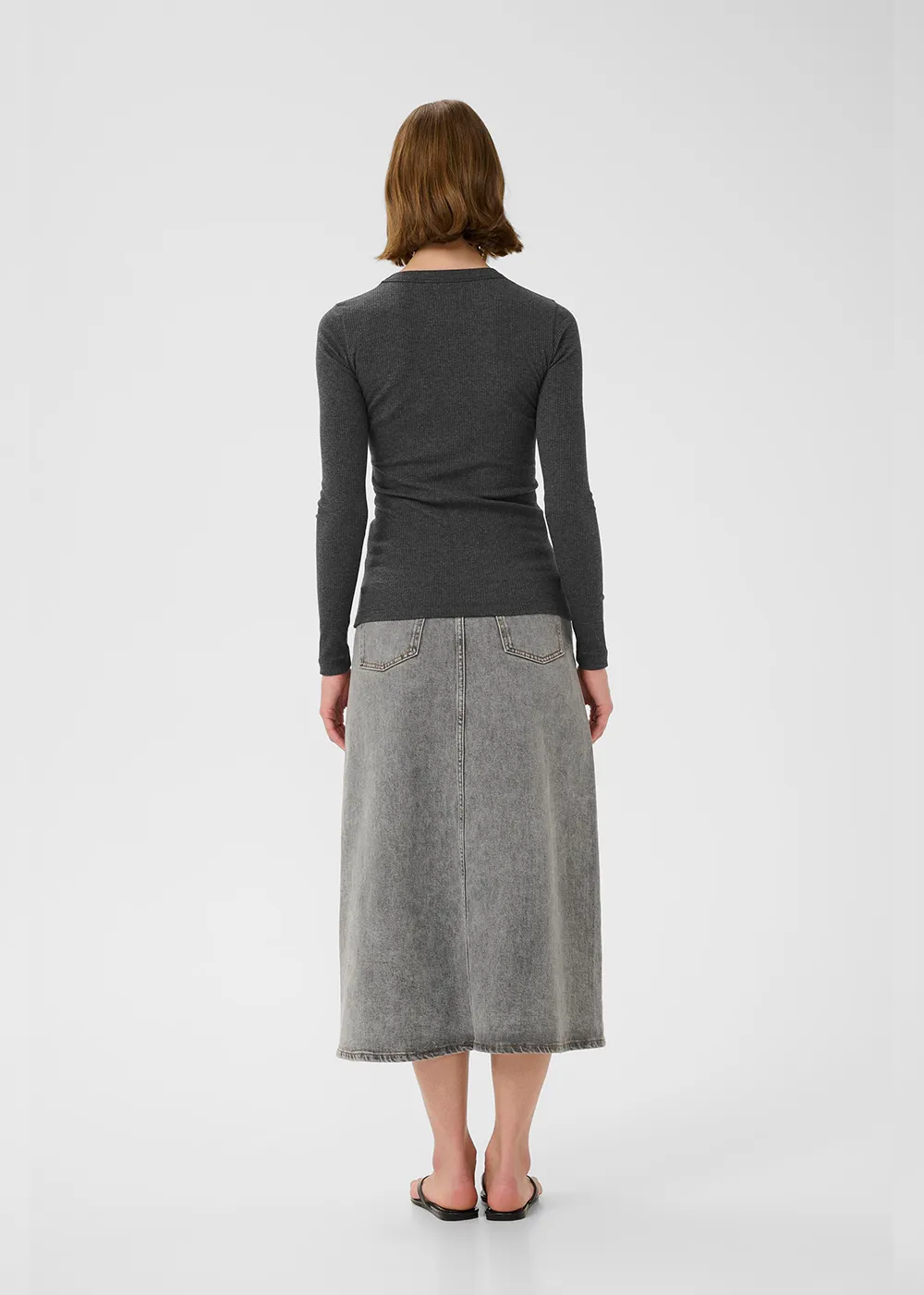 Comfort Wearable Dagna Melange Long Sleeve T-Shirt