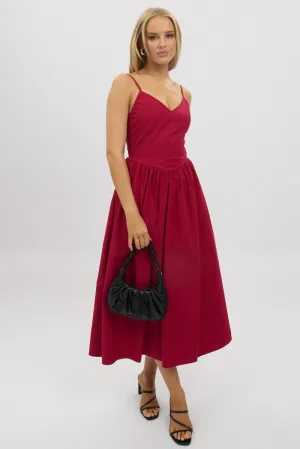 Gold Hour Red Maxi Dress Singlet