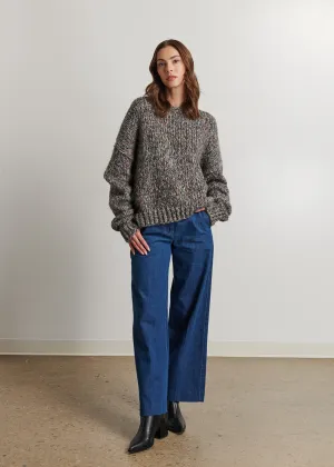 Plush Inner Lining Machine Washable Design Lily Crewneck Sweater