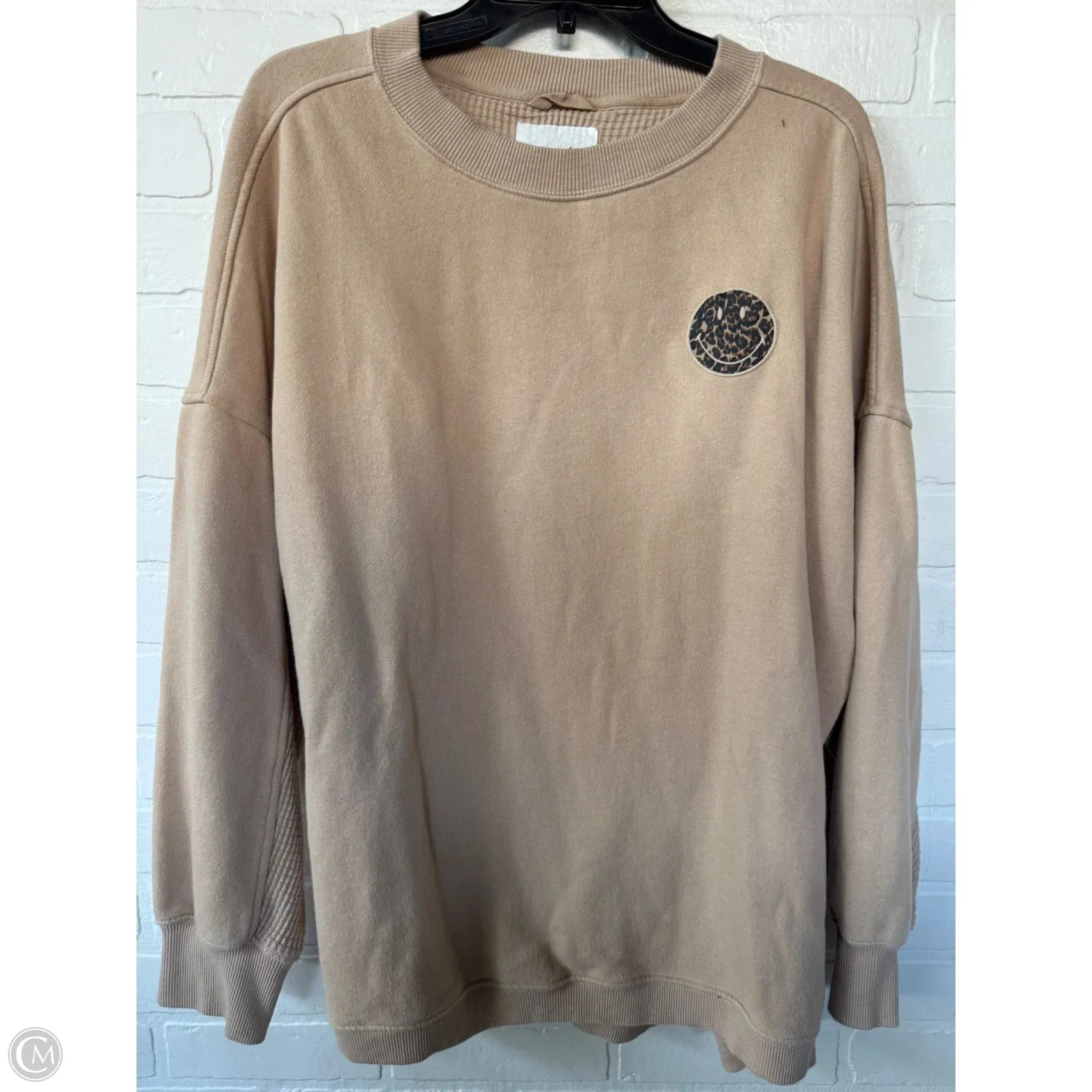 LightweightInsulation Sheer Fit Sweatshirt Crewneck By Aerie In Tan, Size: L