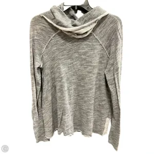 Sweatshirt Hoodie By Free People In Grey, Size: Osfm Inner Glow