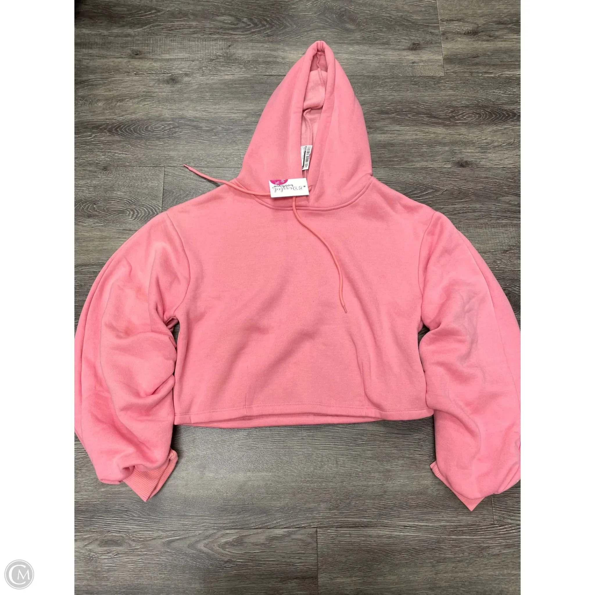 Sweatshirt Hoodie By Hyfve In Pink, Size: M UVProtective Coating