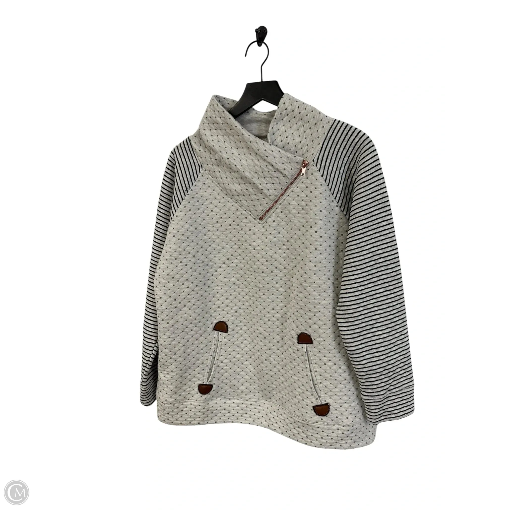 Sweatshirt Collar By Maurices In Green & Grey, Size: Xl WaterRepellentFinish