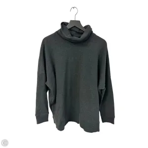 Date Vibe Minimal Mood Sweatshirt Collar By Time And Tru In Grey, Size: L