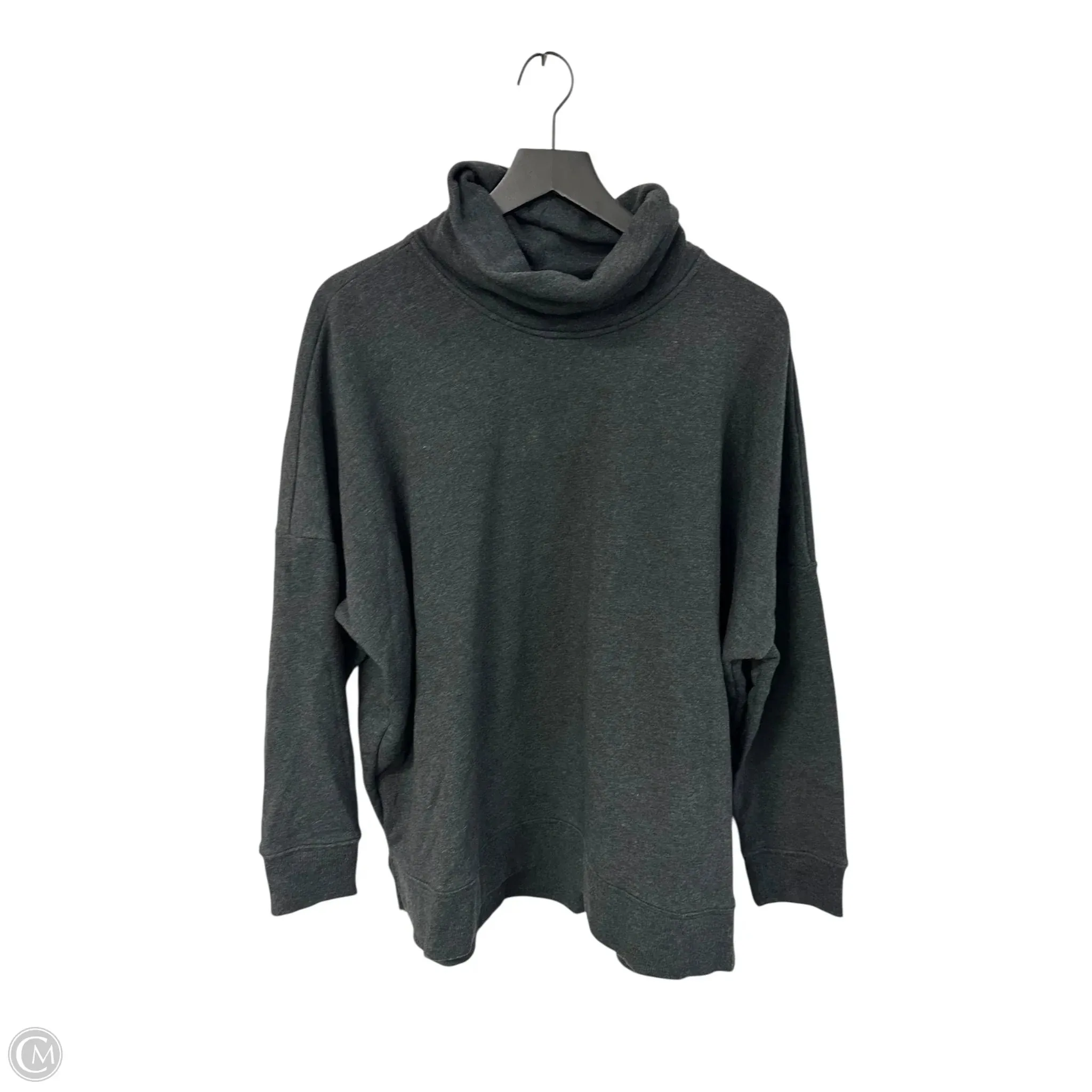 Date Vibe Minimal Mood Sweatshirt Collar By Time And Tru In Grey, Size: L