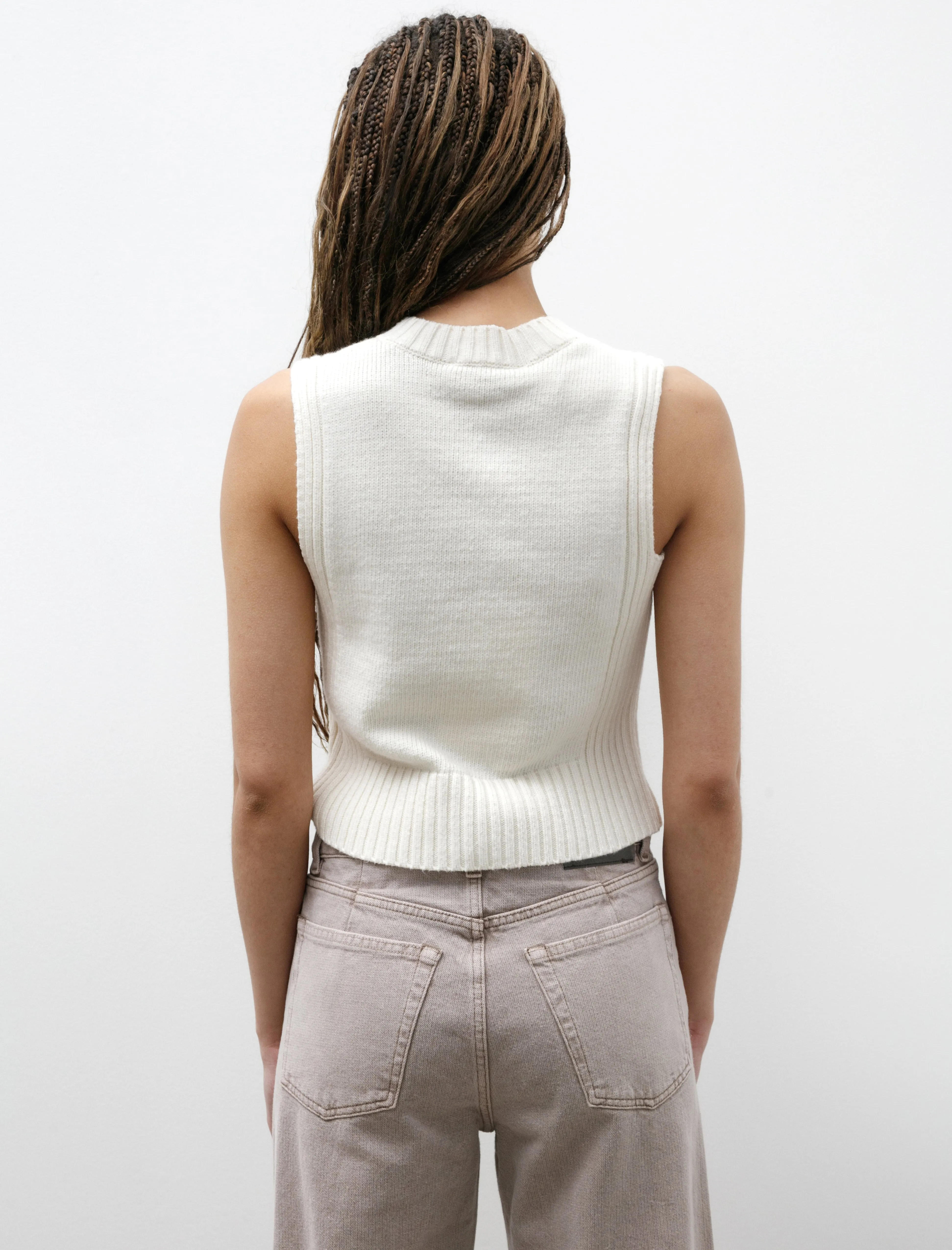 Michigan Tank Natural Tousled Cotton Opaque Core SmoothInnerLining