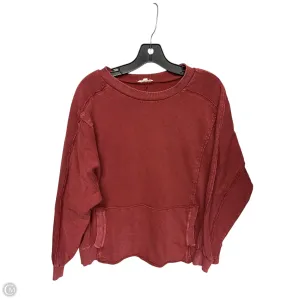 Sweatshirt Crewneck By Easel In Red, Size: S Vision Fit Layering Piece