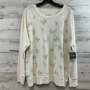 Sweatshirt Crewneck By Eddie Bauer In Cream, Size: 2x Chic Design Cool Sweater