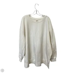 Jump Core Sweatshirt Crewneck By Terra & Sky In Cream, Size: 4x