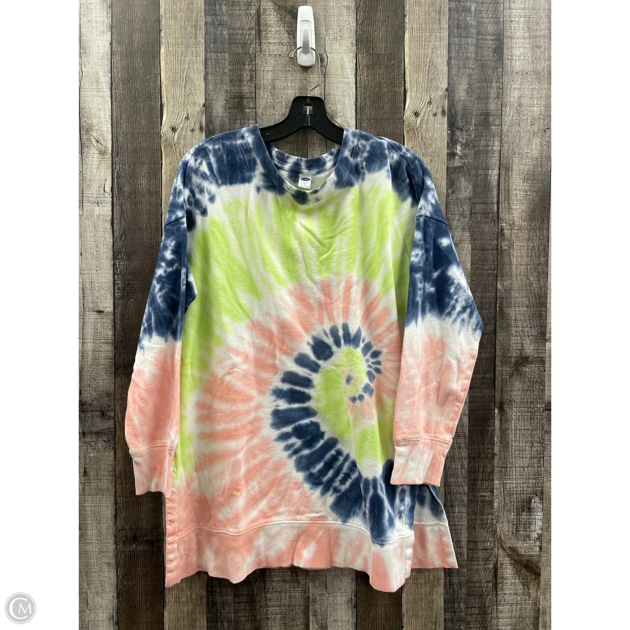 Focus Mood Sweatshirt Crewneck By Old Navy In Tie Dye Print, Size: S