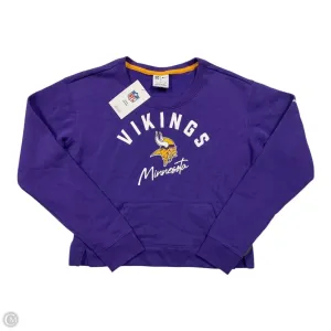 QuickAccess Pockets Colorfast Dye Athletic Sweatshirt Crewneck By Nfl In Purple, Size: S