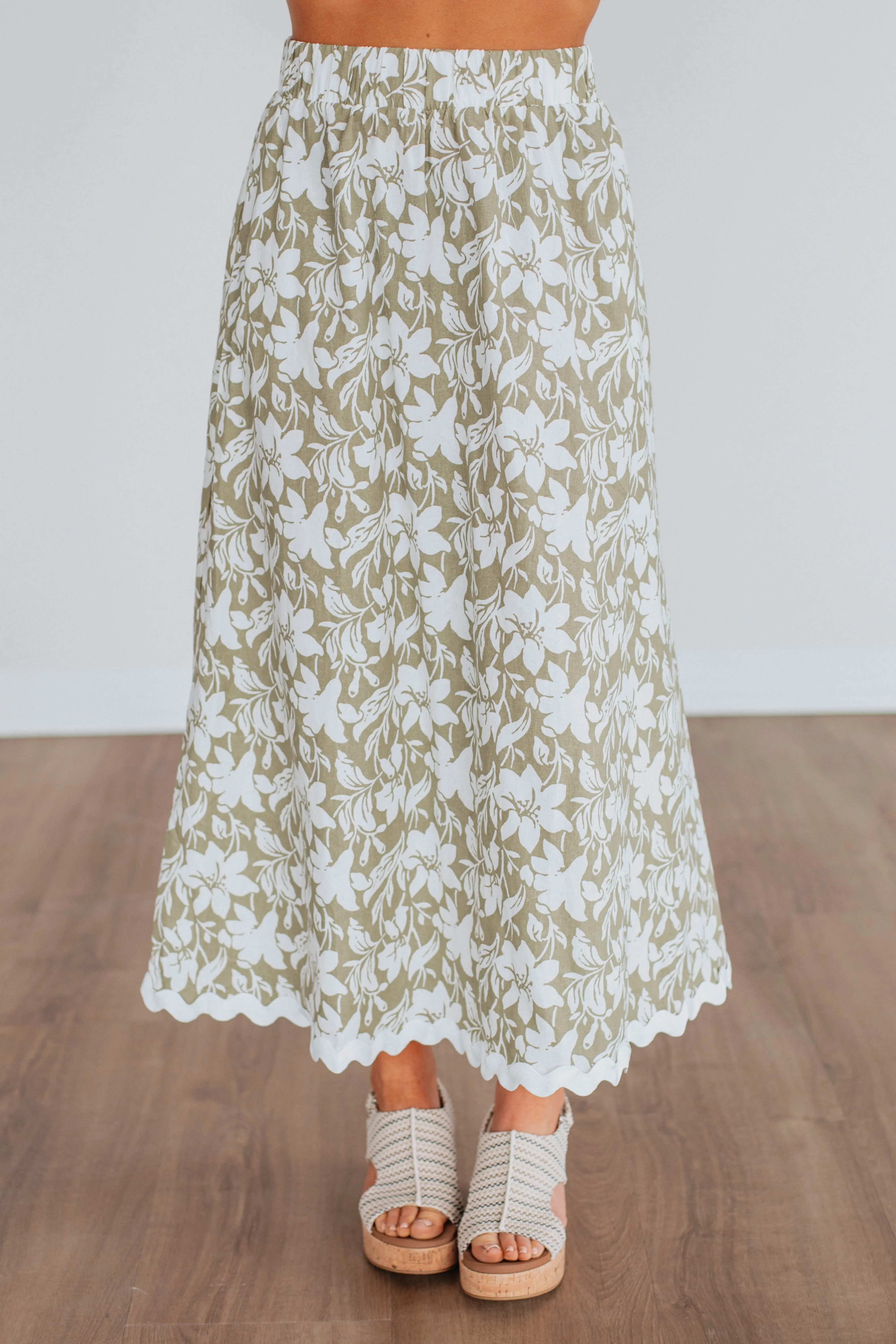 Crisscross Back Havena Floral Skirt