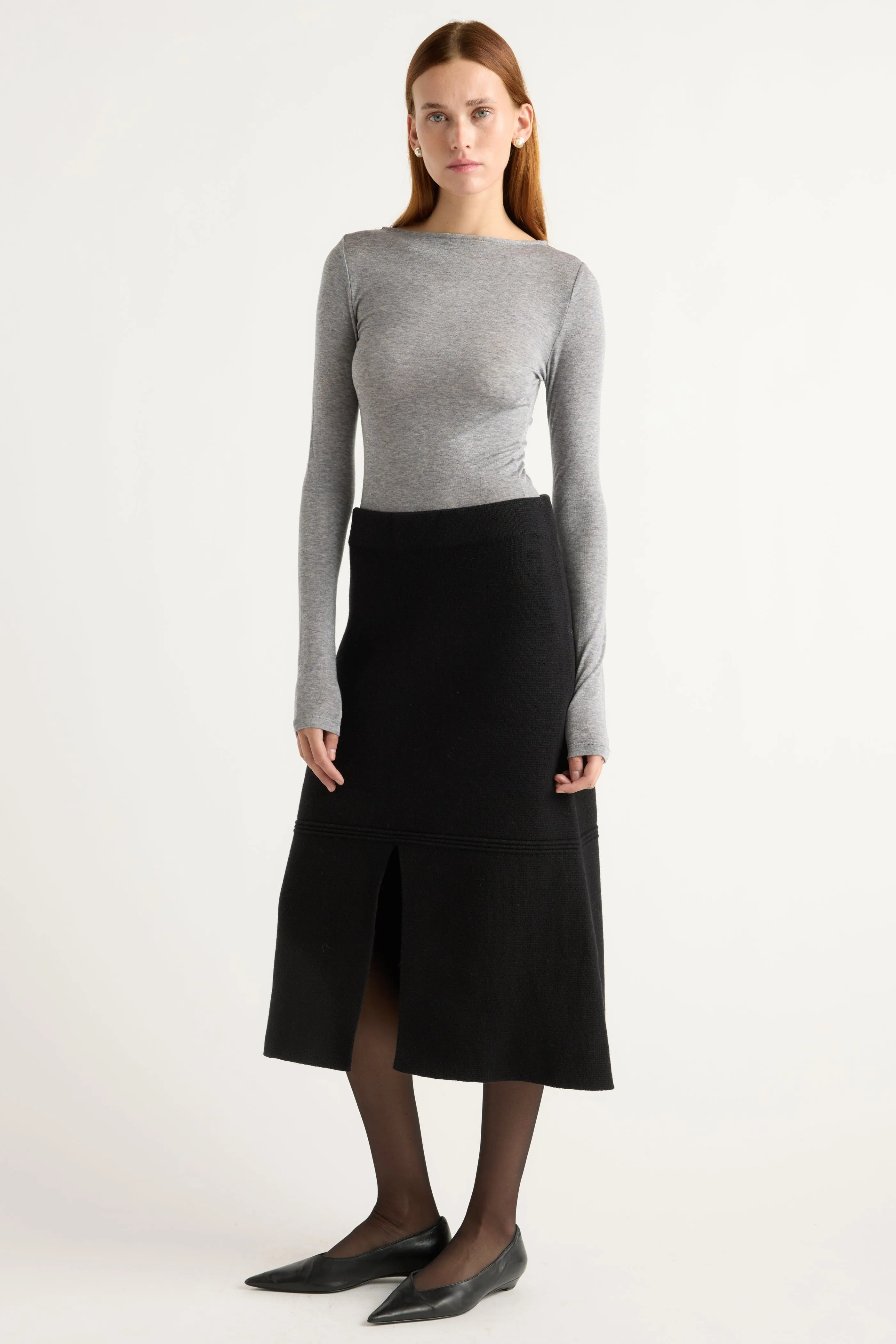 Lora Organic Cotton-Wool Skirt Wrap style