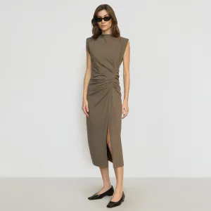 QuickRelease Fasteners Khelan Sculpted Ruched-Waist Dress