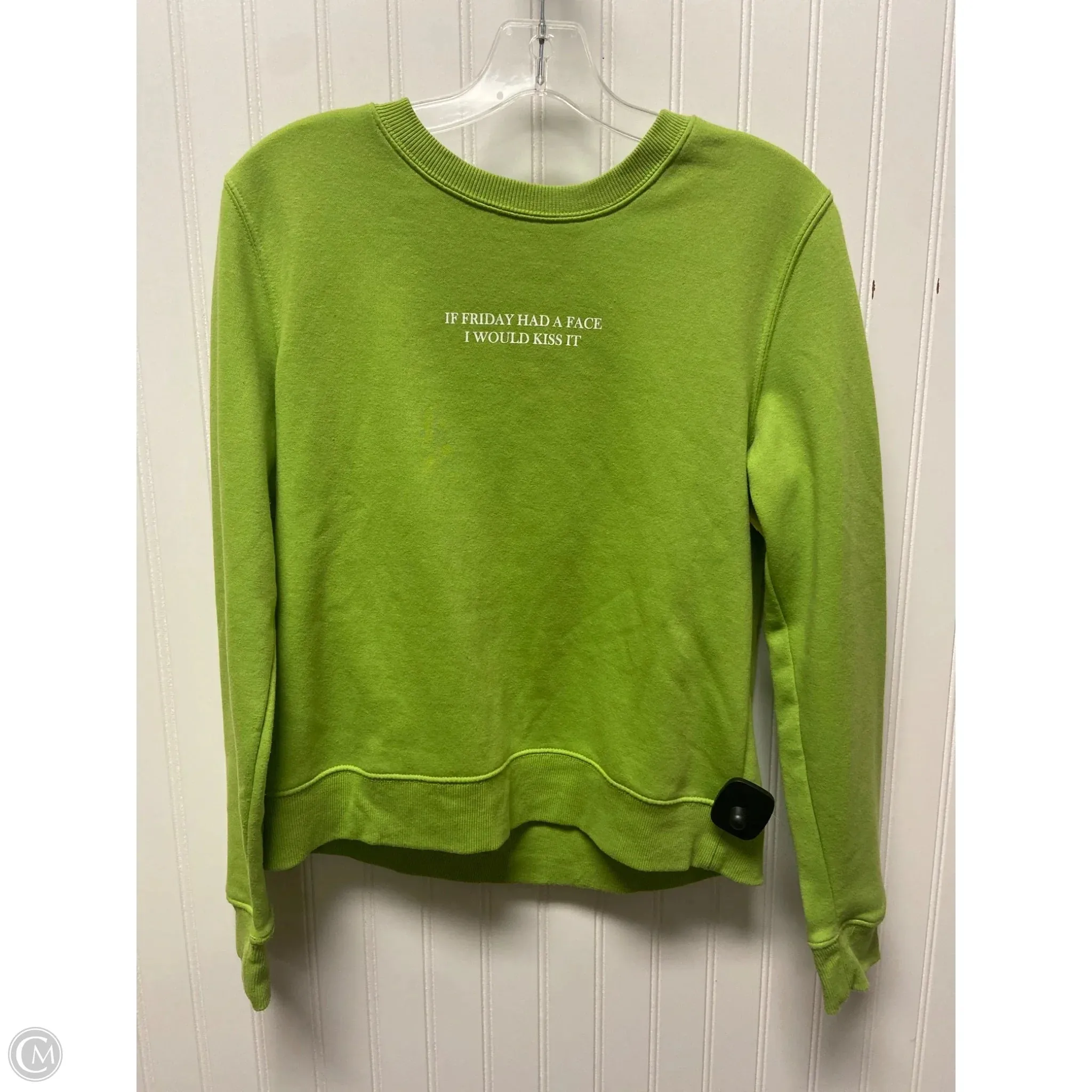 Lightweight sweater Activewear Clothing Sweatshirt Crewneck By Zara In Green, Size: M