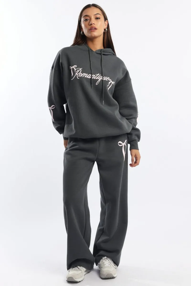 product team unity Core Style Grey Graphic Hoodie Sweater Long Sleeve