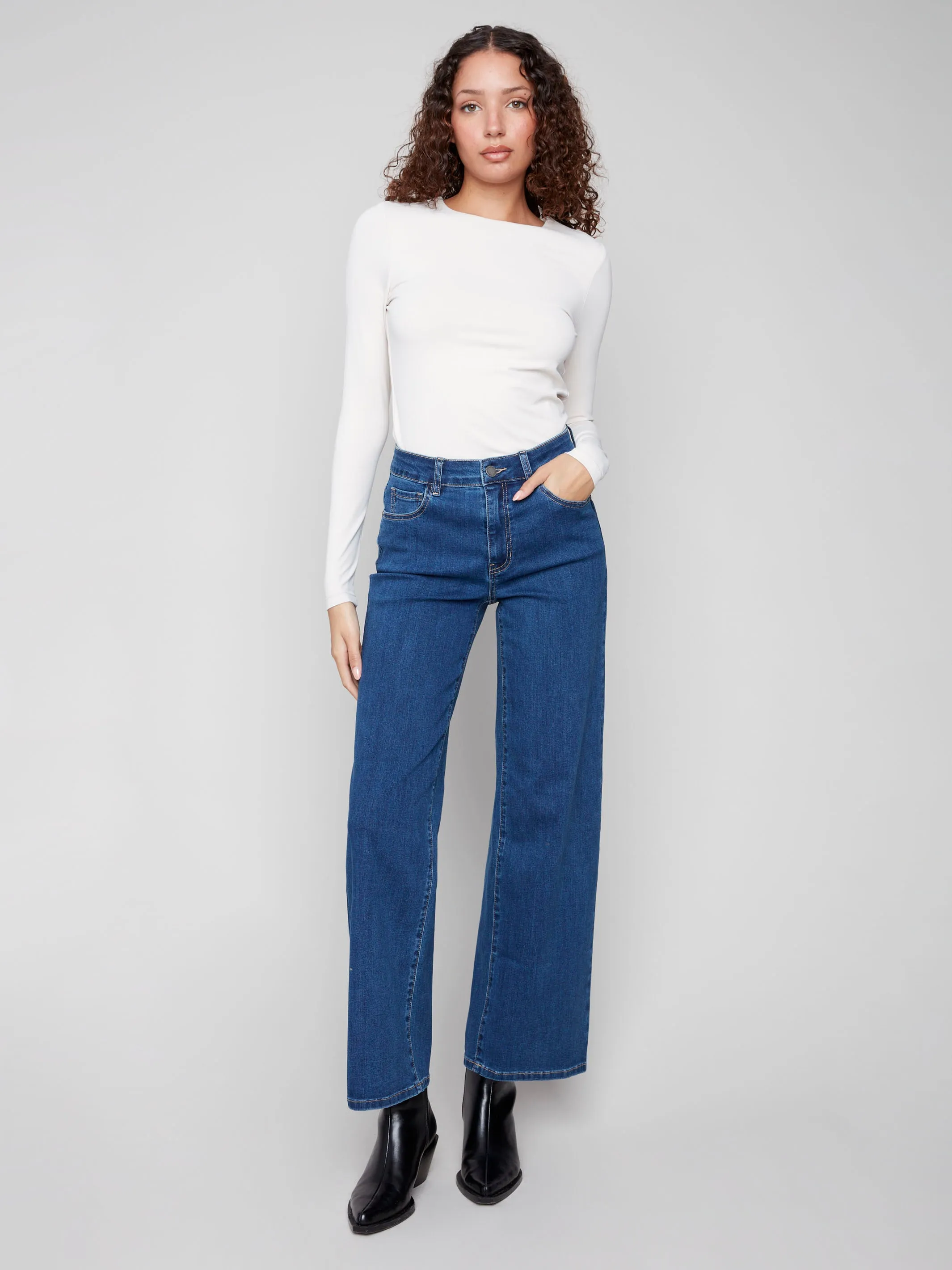 Casual Friday Urban Explorer Chloe Wide Leg Jeans - Indigo