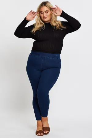 Dk Indigo High Rise Denim Jeggings Street Smart