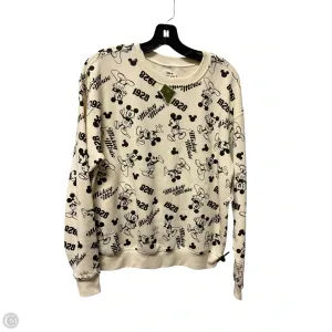Sweatshirt Crewneck By Disney In Cream, Size: S Transitional Fashion
