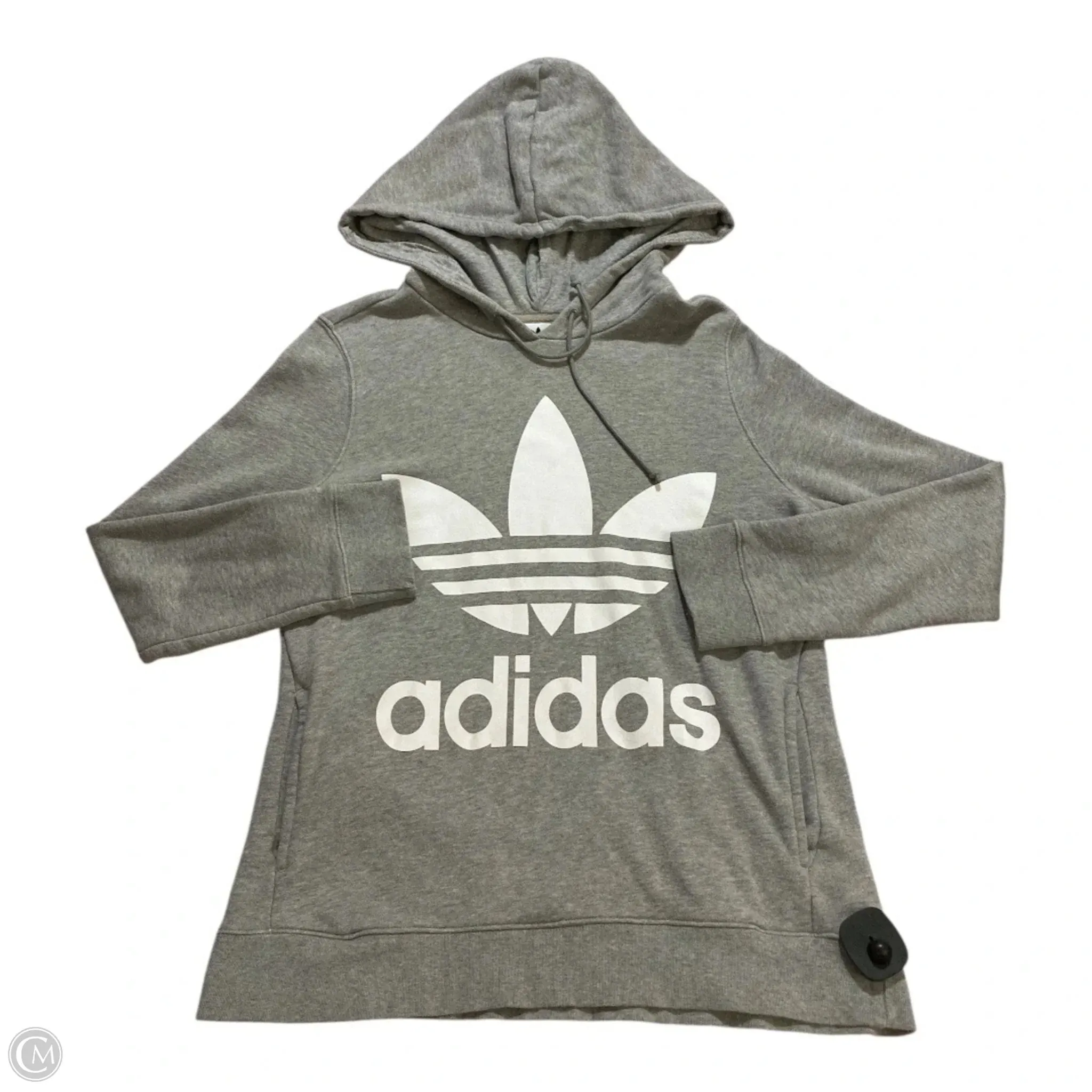Athletic Sweatshirt Hoodie By Adidas In Grey, Size: M Fashion Layers Urban Wear