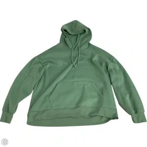 Sweatshirt Hoodie By Shein In Green, Size: 2x Trendy Top