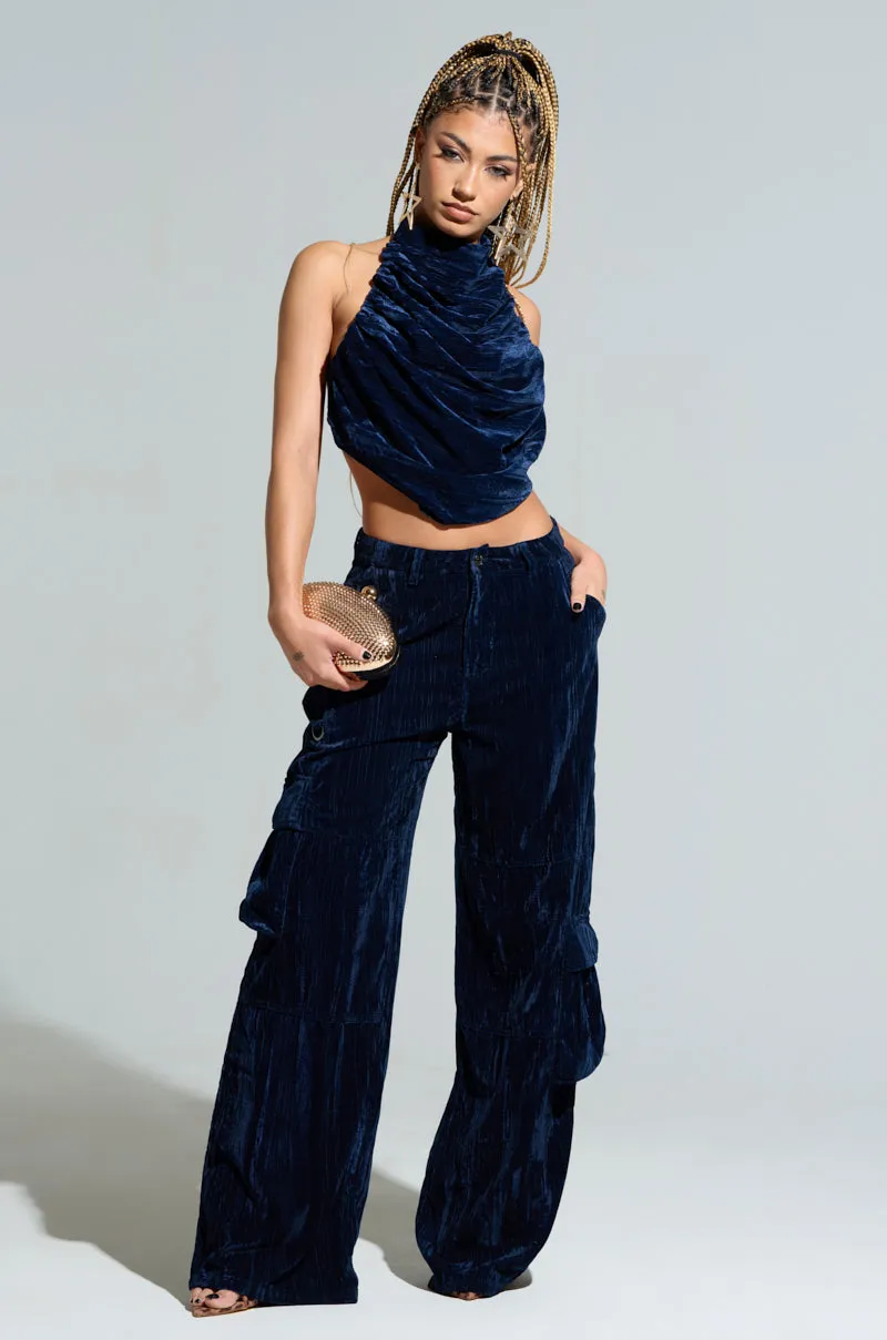 FEELING TEMPTED HALTER NECK TIE BACK TOP Ergonomic Paneling Air Fresh