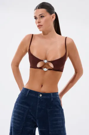 Support - providing READ BETWEEN THE LINES CLOCK BRALETTE