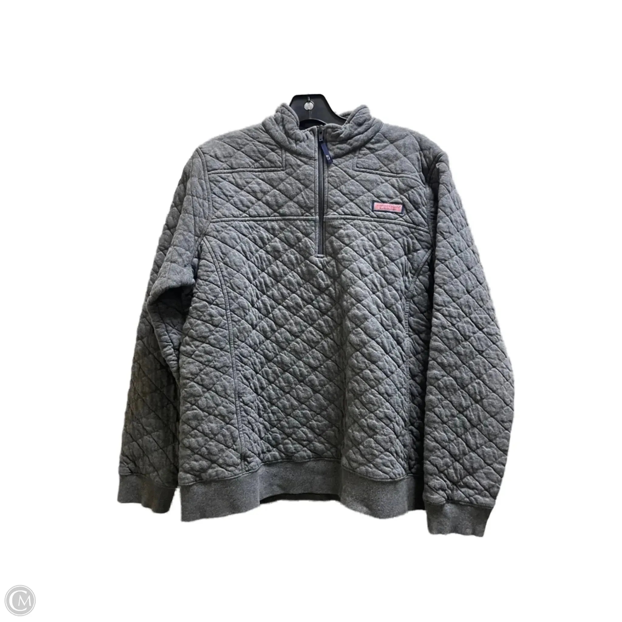 Sweatshirt Collar By Vineyard Vines In Grey, Size: Xs Earth Fit AbrasionResistantThread