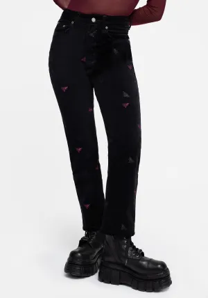 Smart Comfort Home Comfort Teen Outfit Styx Moth Embroidered Cord Trousers