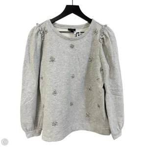 Sweatshirt Crewneck By Talbots In Grey, Size: M Organic Cotton Certification AntiPillingCloth