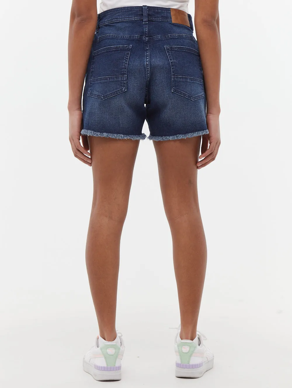 Kaylie High Rise Jean Shorts Comfortable Outfit