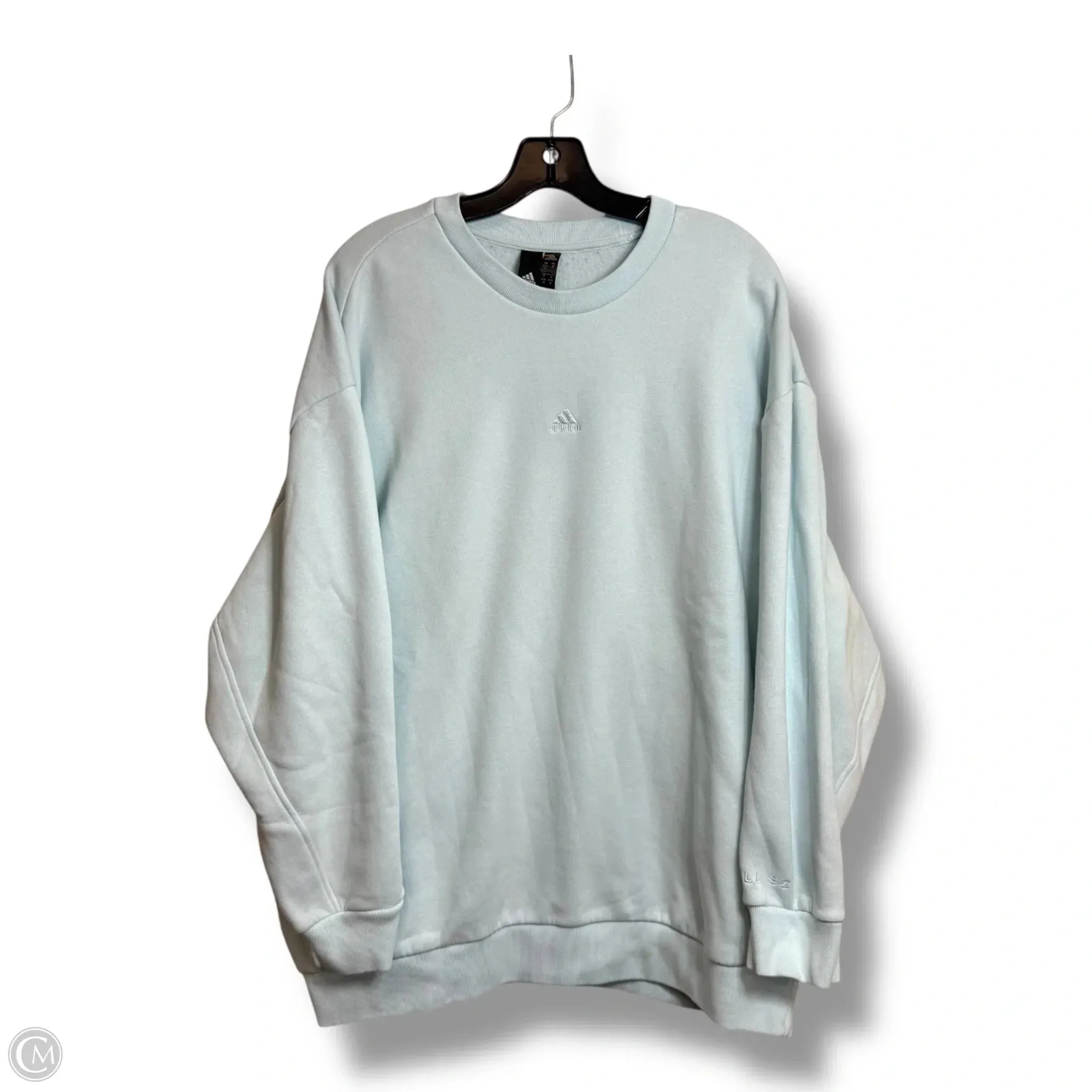 Seamless transition FourWayStretchClothing Sweatshirt Crewneck By Adidas In Blue, Size: M