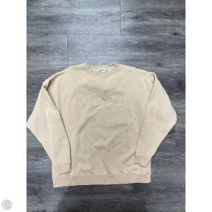 Sweatshirt Collar By Cme In Tan, Size: M Beauty Glow