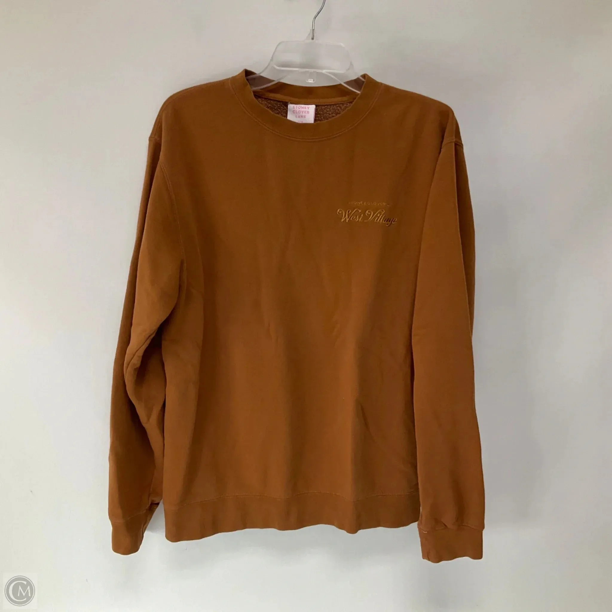 AntiClingFabric Sweatshirt Crewneck By Stoney Clover Lane In Brown, Size: S