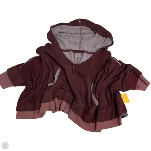 Casual Sweatshirt Sweatshirt Hoodie By Free People In Maroon, Size: Xs