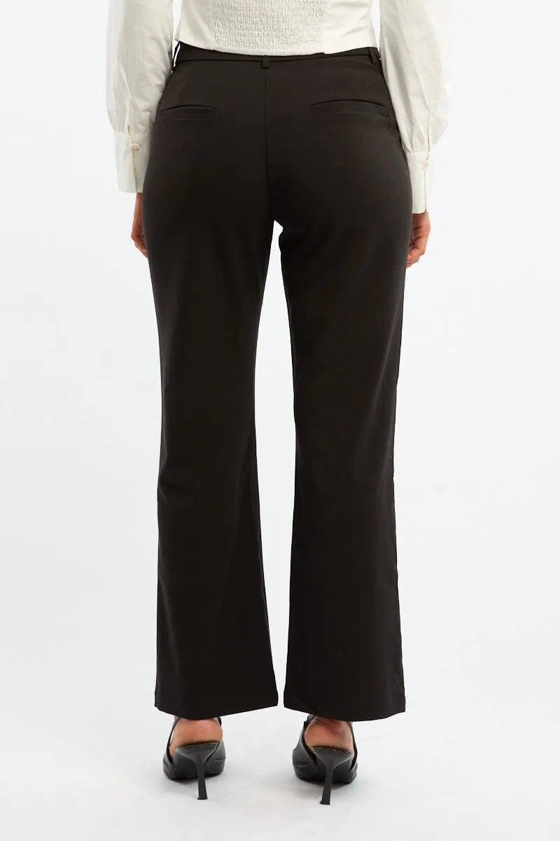 Zip-off legs Black Cropped Pants