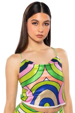 national defense MATCH MY ENERGY CROP TOP