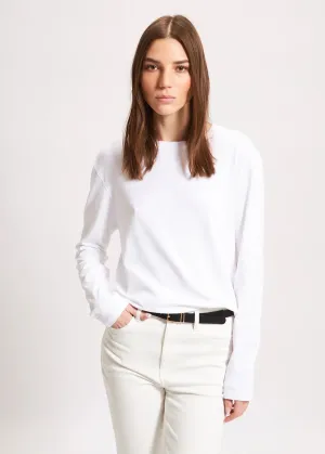 Long Sleeve Iconic Boyfriend Crew Tee Trendy Vibes Wear Chic Style Trend