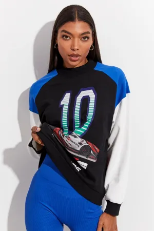 product business casual suitability Comfy Hoodie Multi Motocross Sweater Long Sleeve Crew Neck Racing