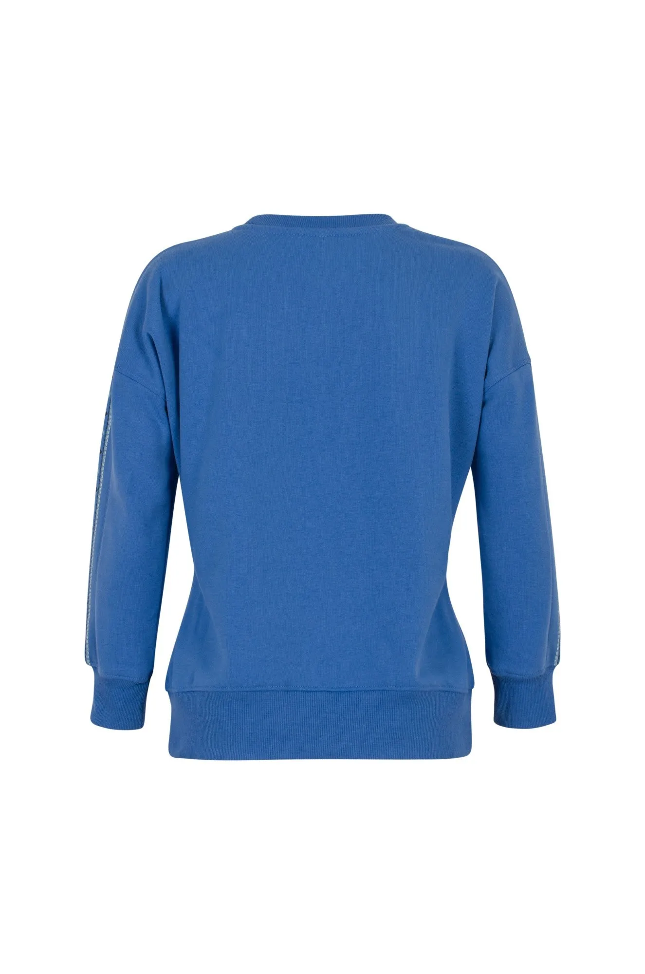 Crew Neck Sweatshirt | Delft Blue | 2256B1 aesthetic features