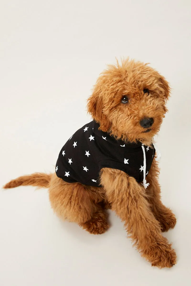 Print Dog Hoodie Cozy Warmth Cotton Blend