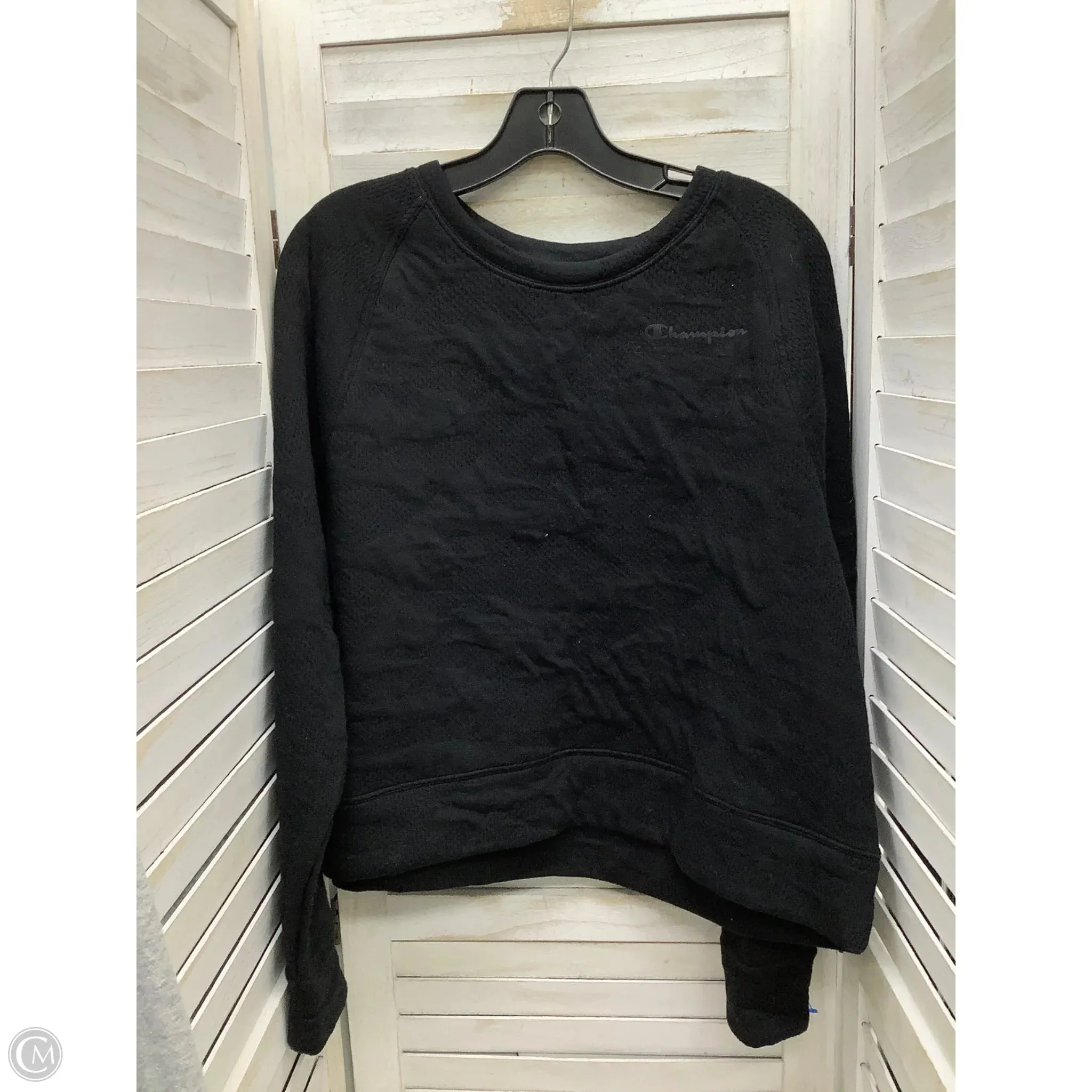 Sweatshirt Crewneck By Champion In Black, Size: M Street Fest