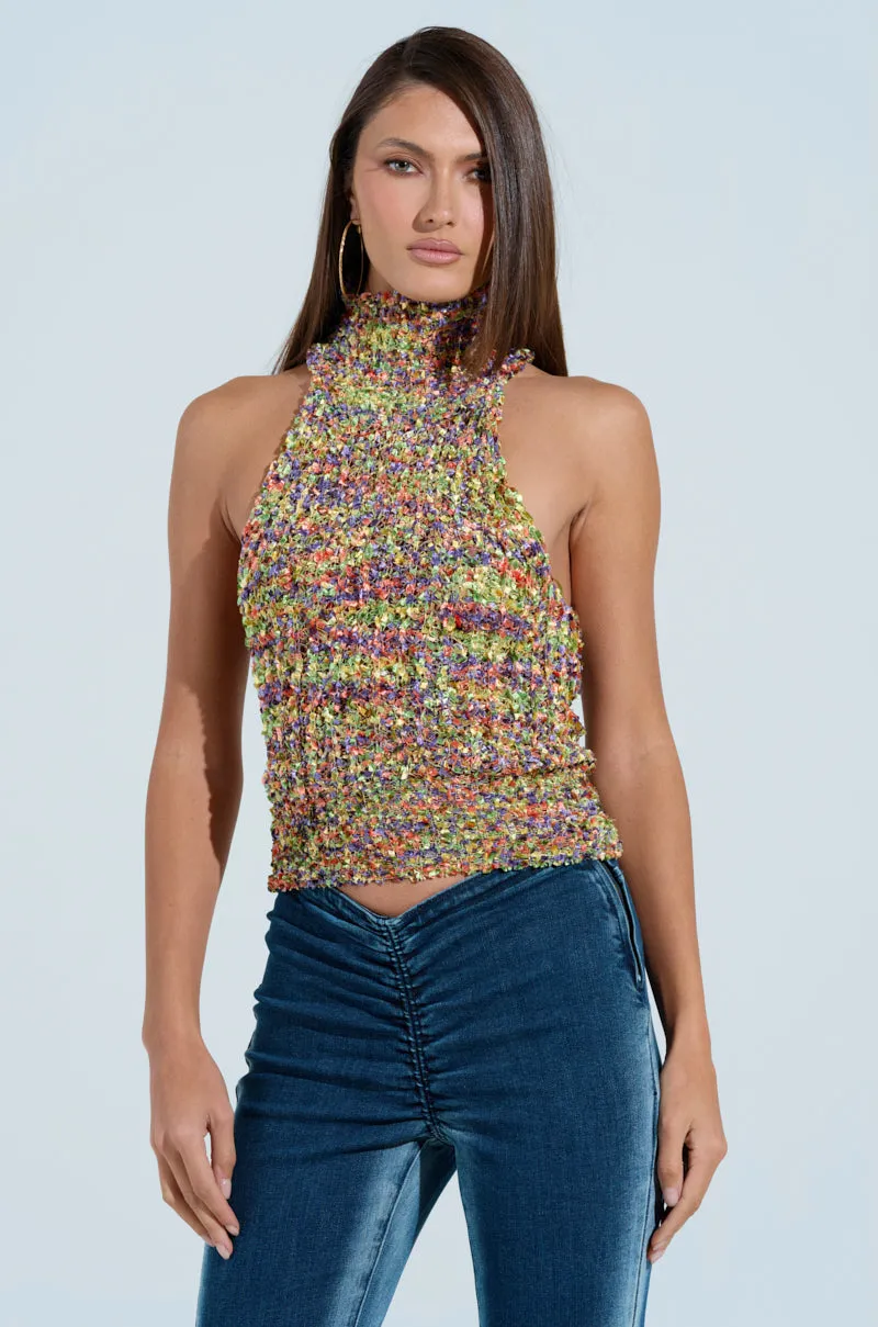 maintenance free ADORE YOU MOCK NECK TANK