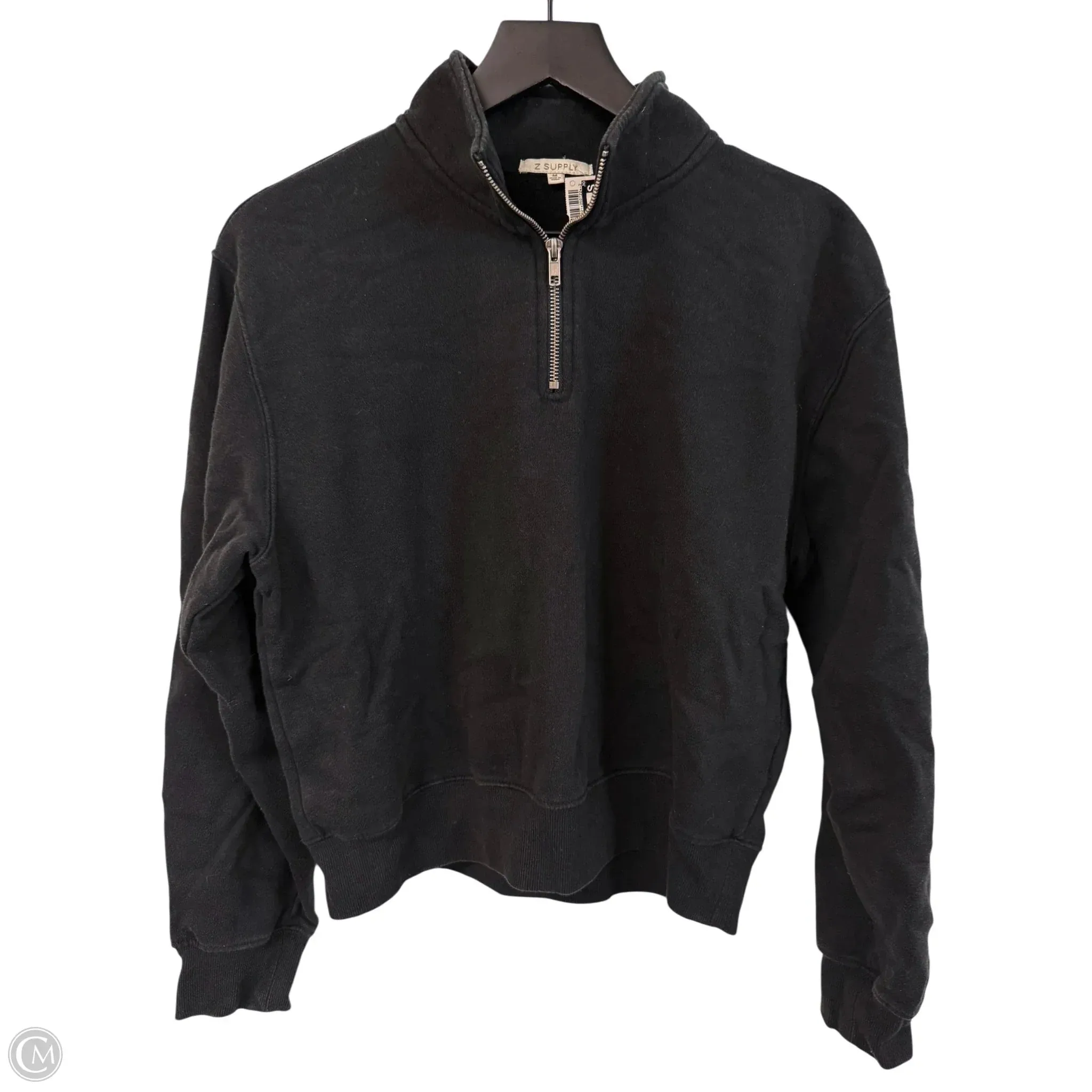 Heart Glow ZeroIrritationLabels Sweatshirt Collar By Z Supply In Black, Size: M