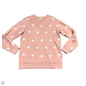 QuickRelease Closures Sky Mood Sweatshirt Designer By Sandro In Pink & White, Size: S
