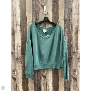 Sweatshirt Crewneck By American Eagle In Green, Size: M VentilatedMesh